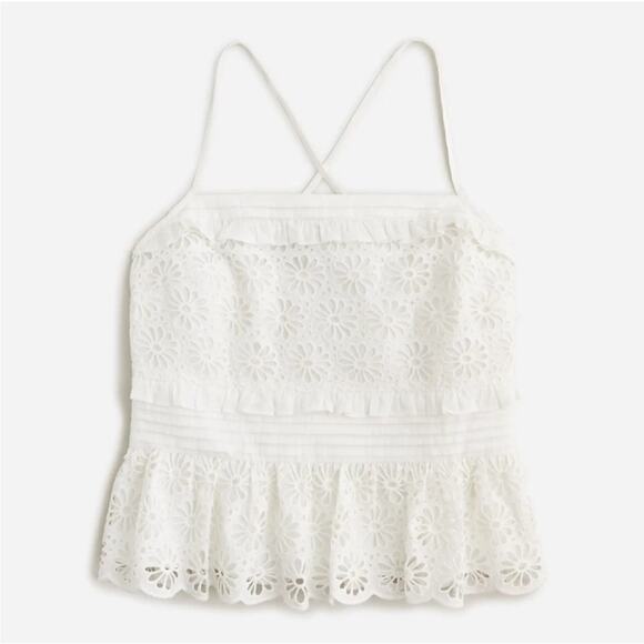 J. Crew Jessie Lace Top - Picture 1 of 5